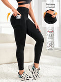 High Waist Yoga Leggings  With Pockets