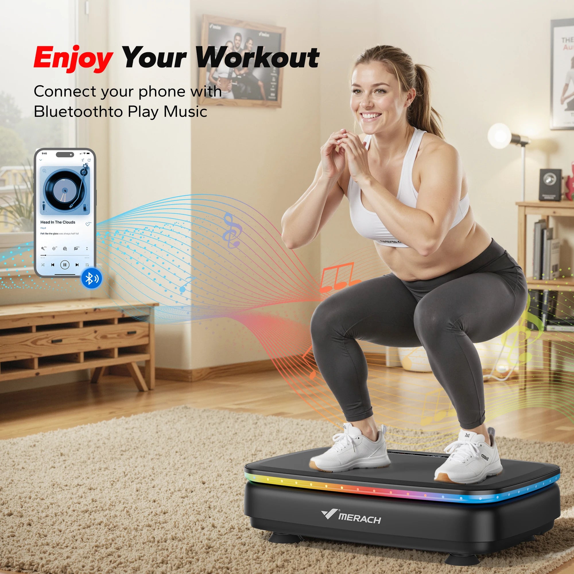MERACH Vibration Plate Exercise Machine