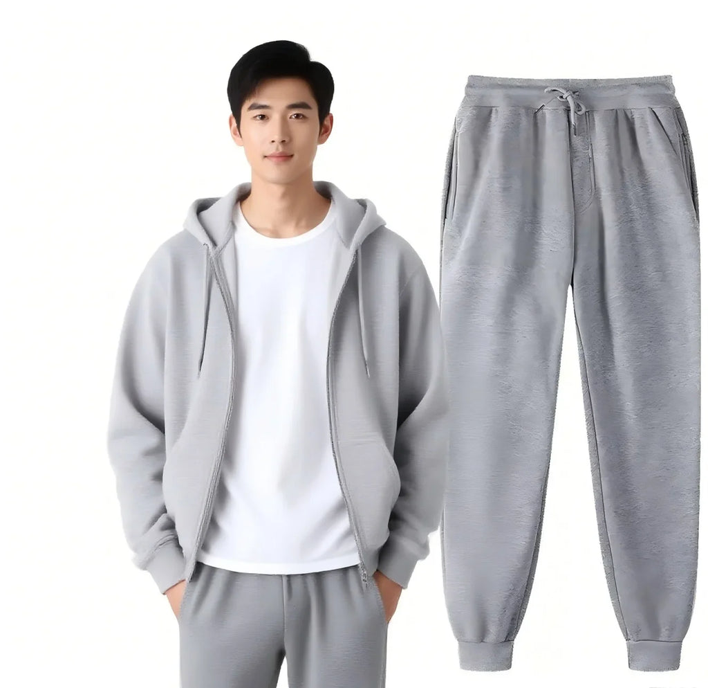 New Men Fleece Jogger Sports Suit