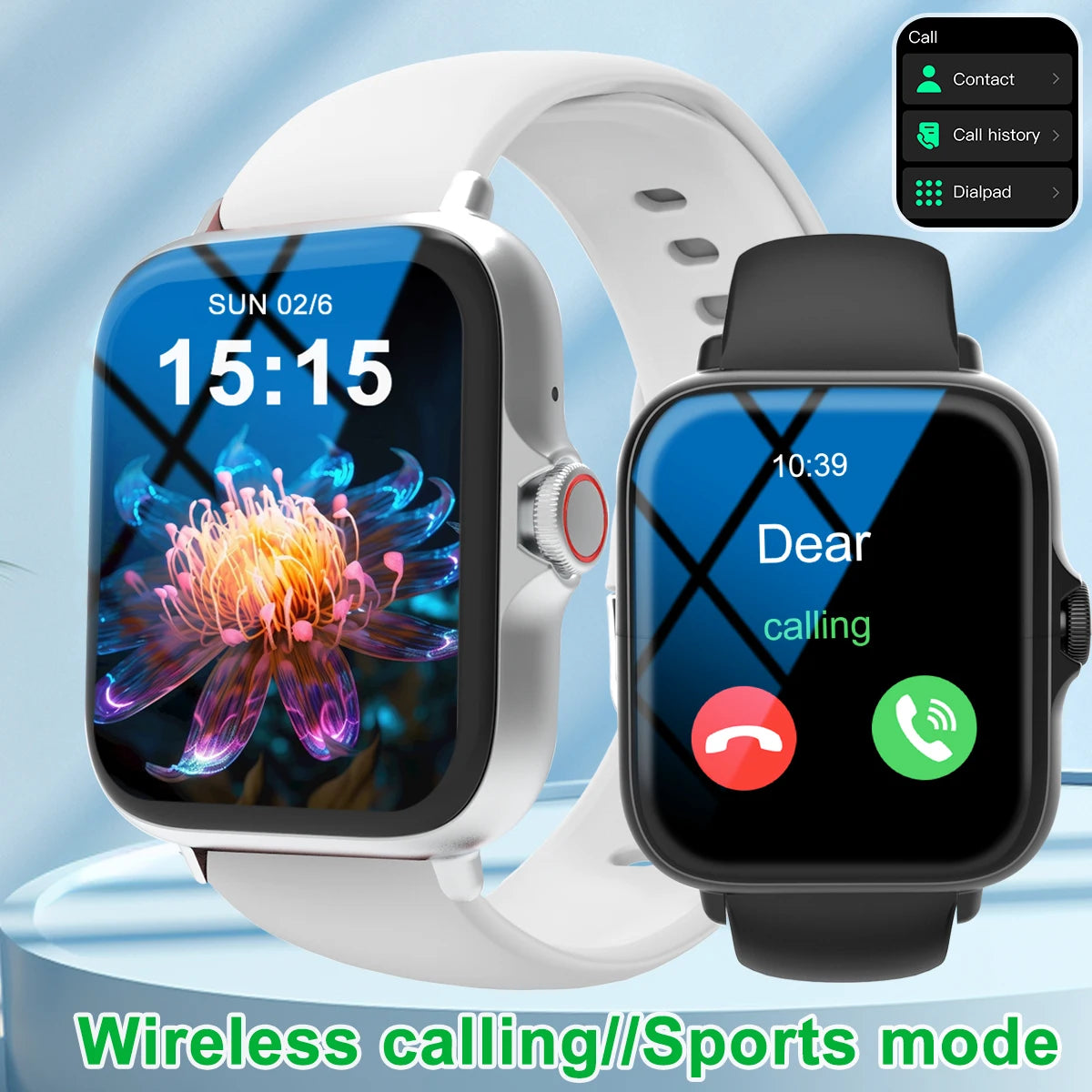 Smart watch, touch screen, compatible with iPhone/android