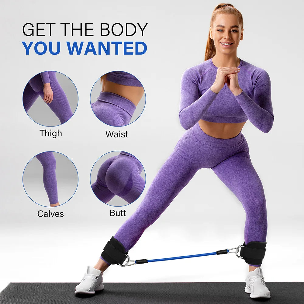 TPE Resistance Bands Ankle Straps