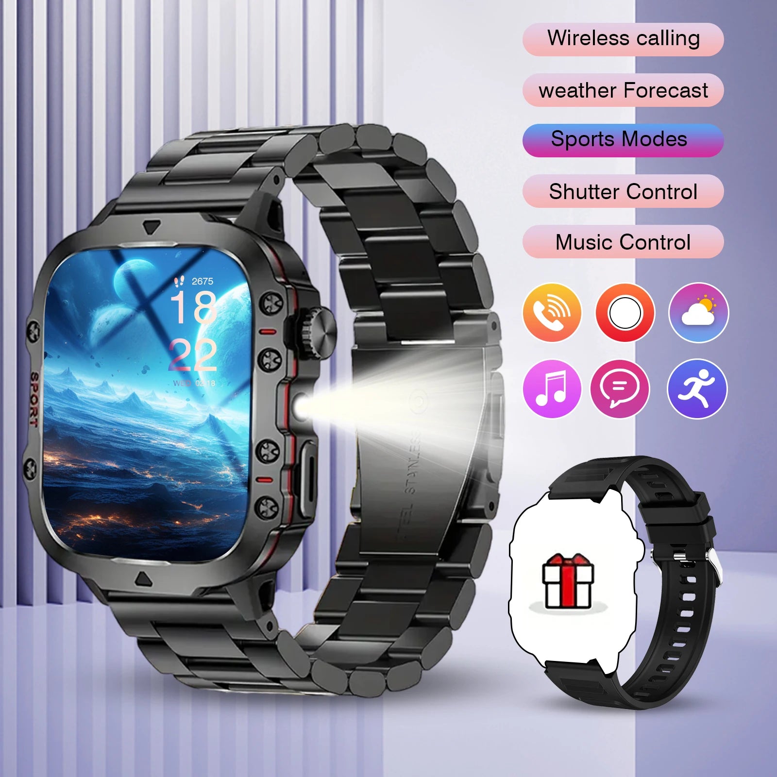 Smart watch, Bluetooth call, iPhone/Android phone