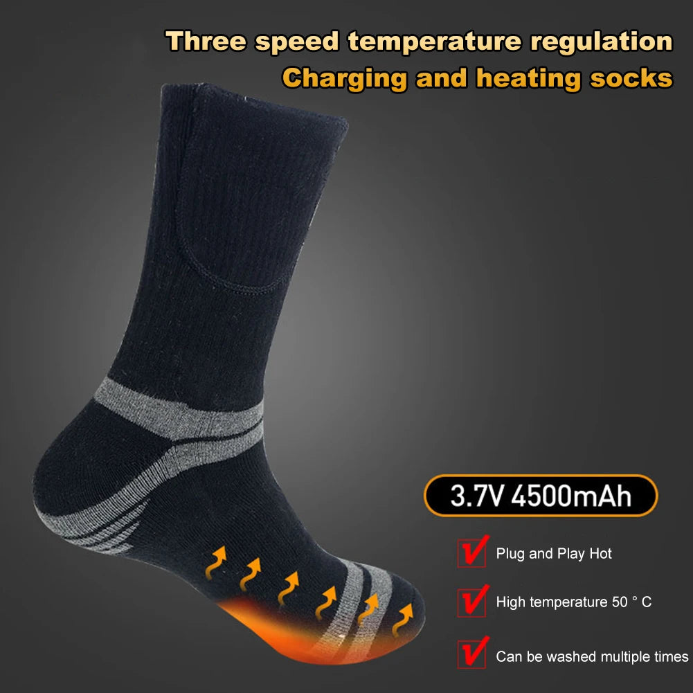 USB Electric Heated Skiing Socks/Unisex