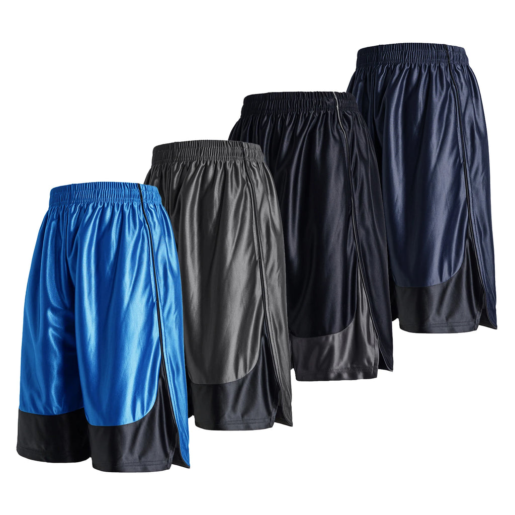 4-piece men's sports shorts; quick drying