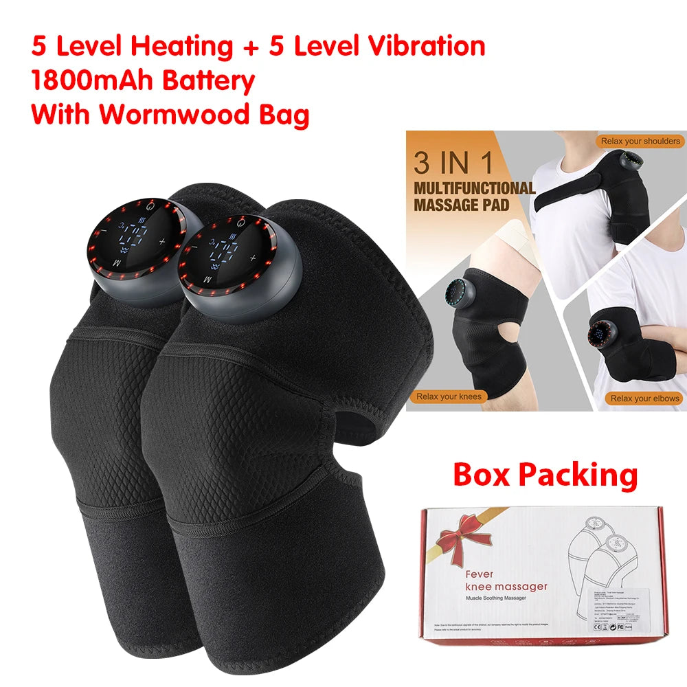 Rechargeable Knee Massager; 3 Gear Vibration