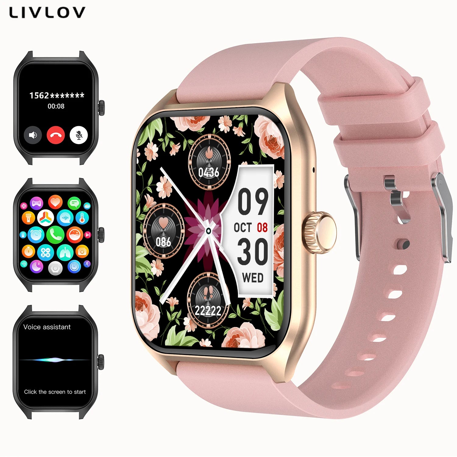 AI Voice Assistant Smart Watch for Men Women