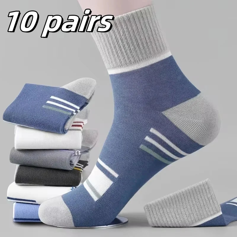 10/5/3pairs Breathable Sports Socks for Men