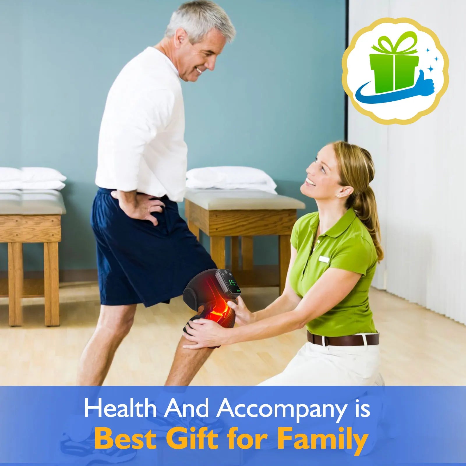 Rechargeable Knee Massager; 3 Gear Vibration