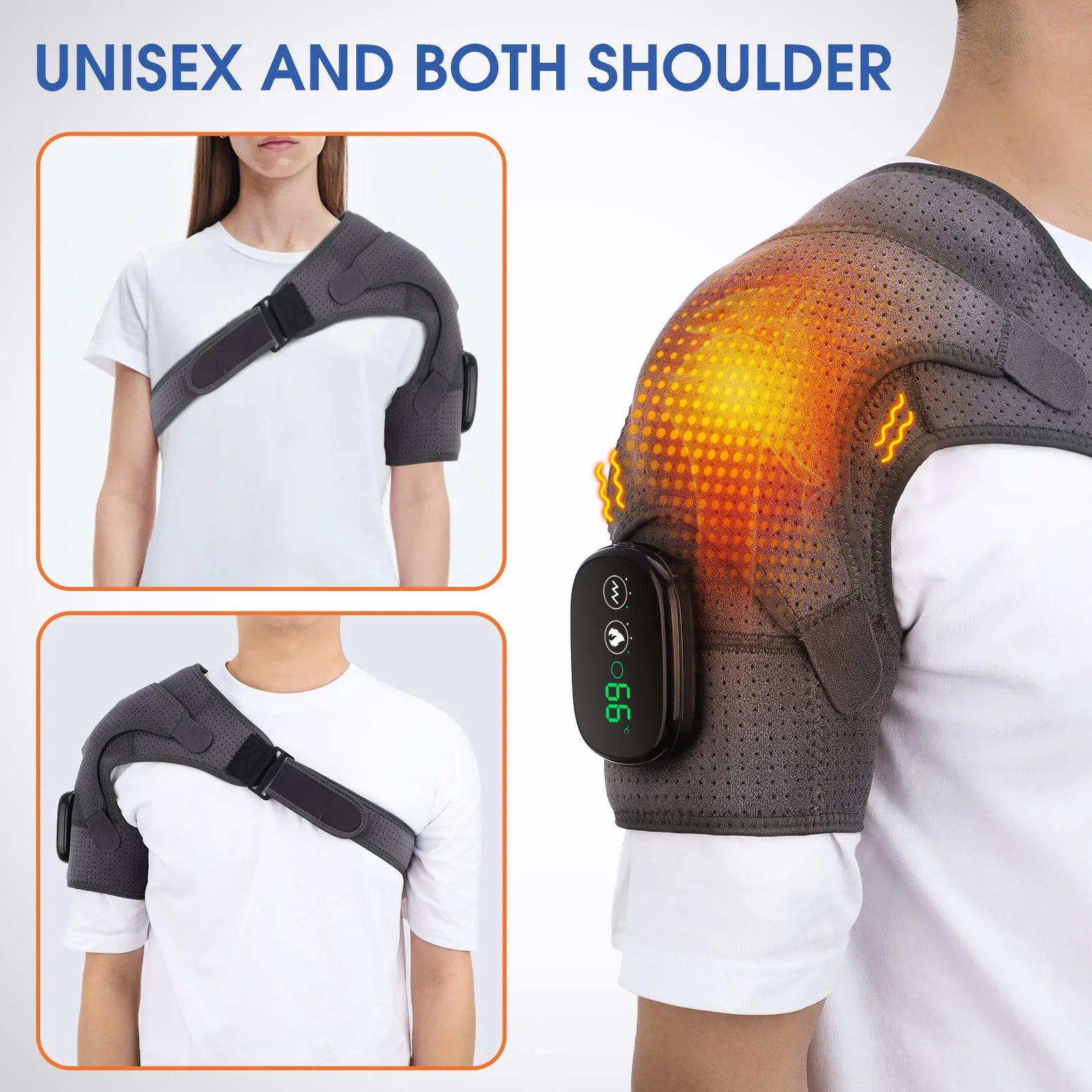 Electric Heating Shoulder Massage Brace