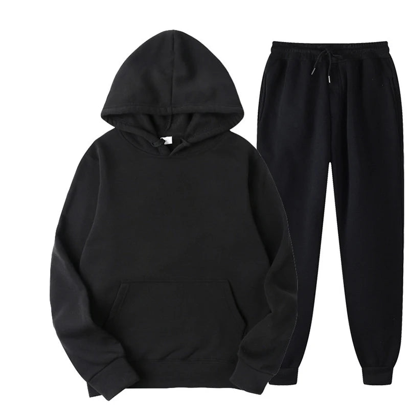 New Men Fleece Jogger Sports Suit