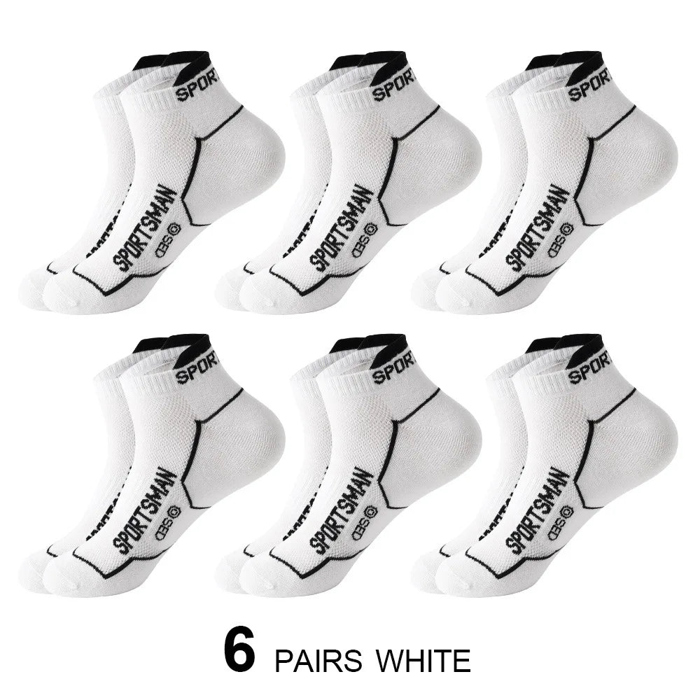6 Pairs of Men's Short Odorous Sports Socks