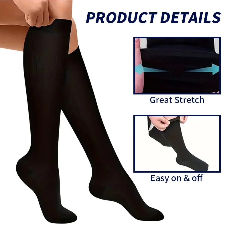 4 pairs compression socks for women