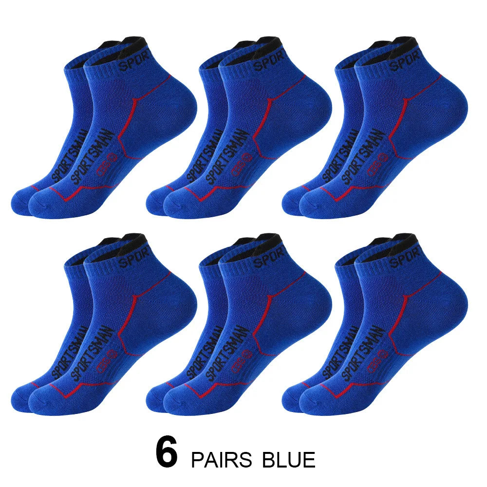 6 Pairs of Men's Short Odorous Sports Socks