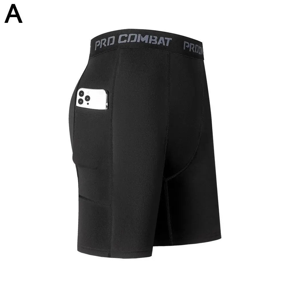 Men's Compression Short Pants With Pocket