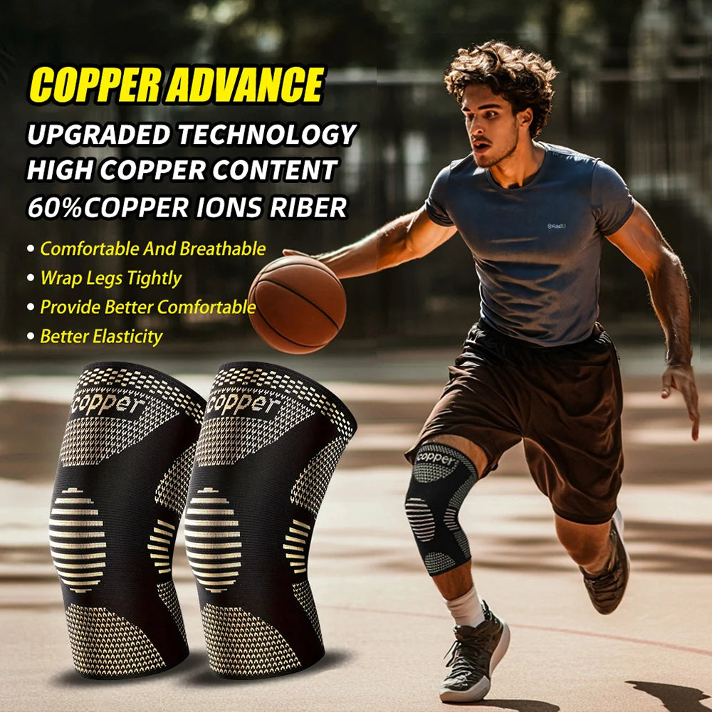 2-Pack Copper Ion Sports Knee Brace