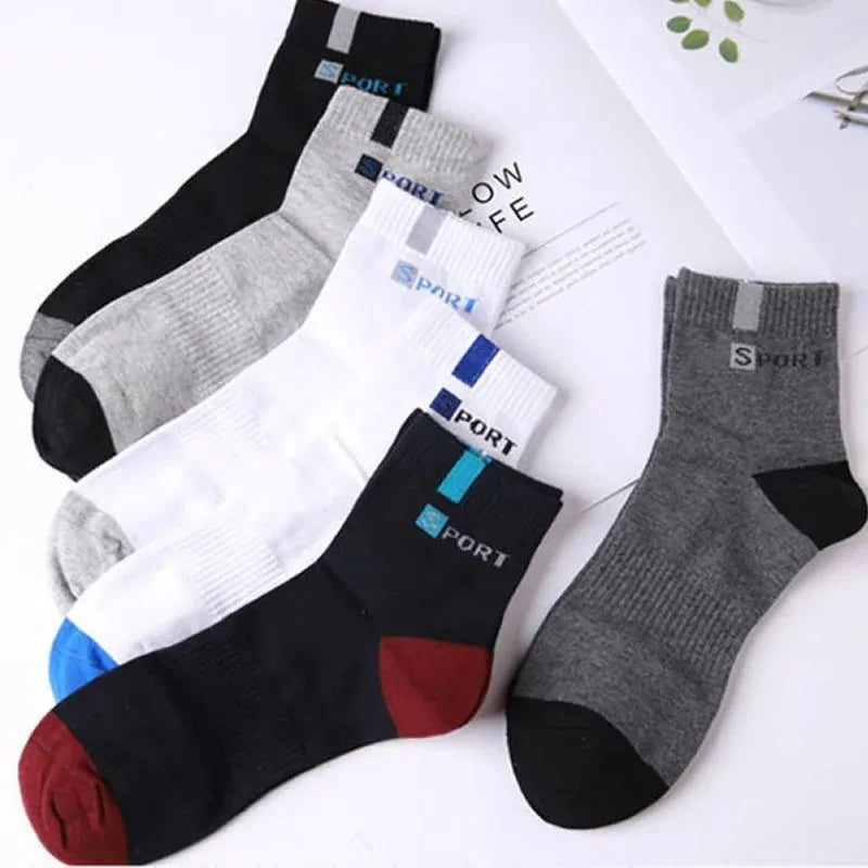 10/5/3pairs Breathable Sports Socks for Men