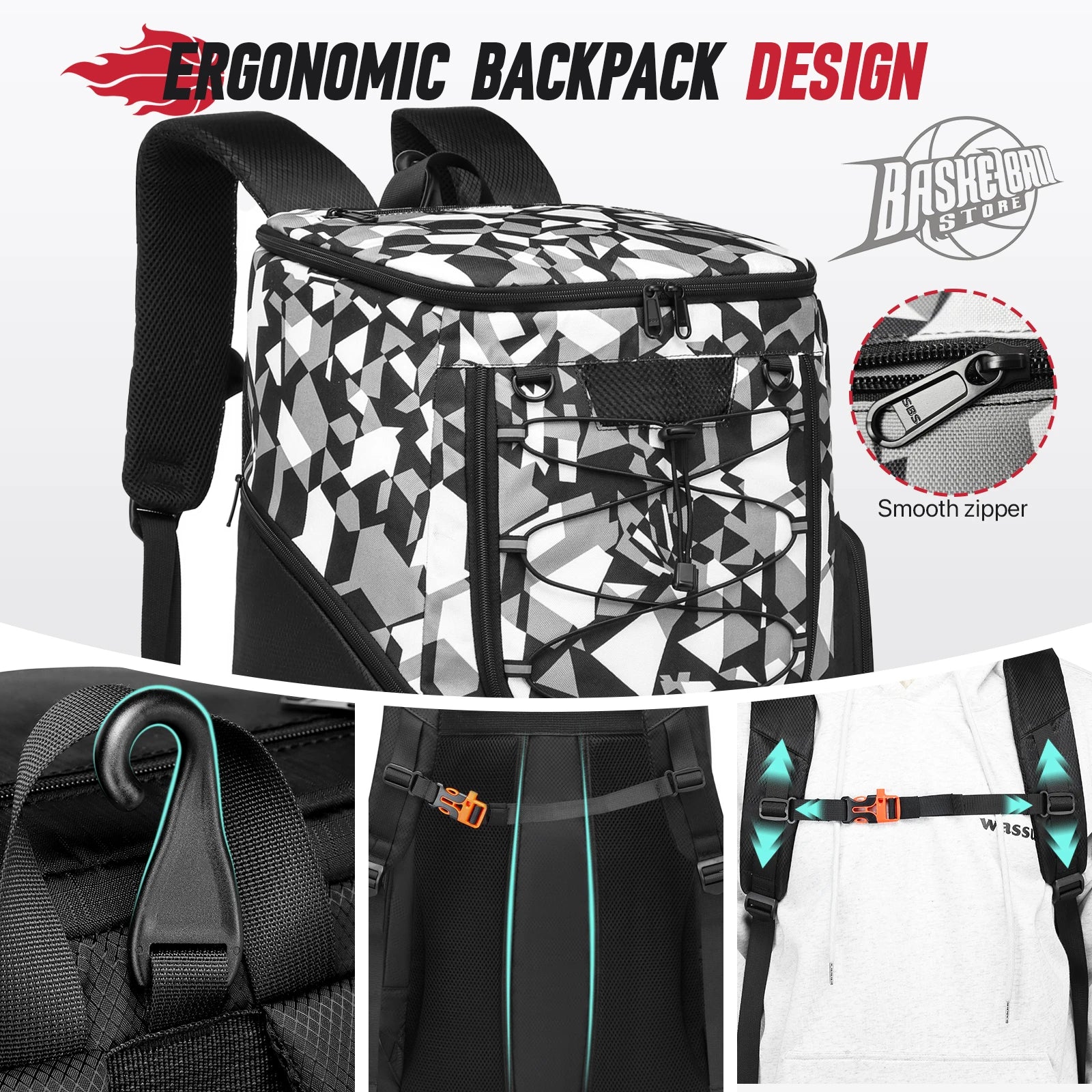Sports Training Equipment; Basketball Backpack