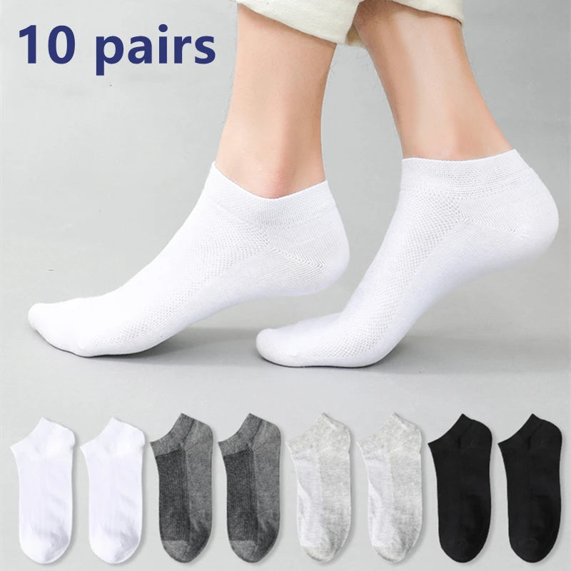 10/5/3pairs Breathable Sports Socks for Men
