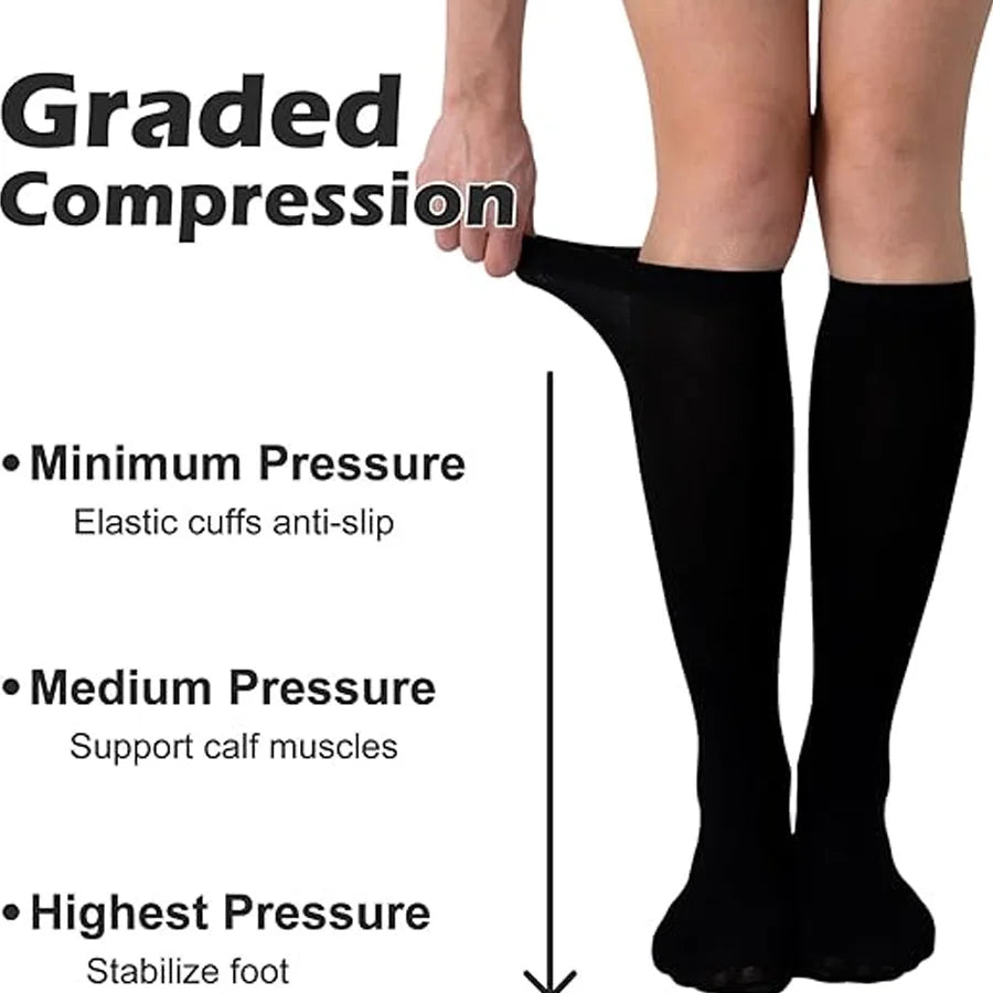 4 pairs compression socks for women