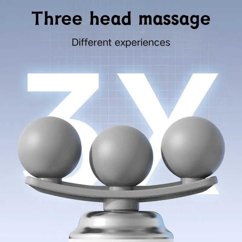 Triple mini fascia gun with 6 modes of exercise