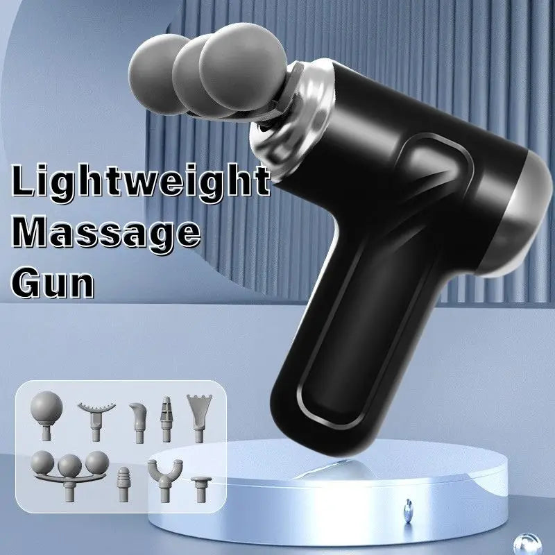 Triple mini fascia gun with 6 modes of exercise