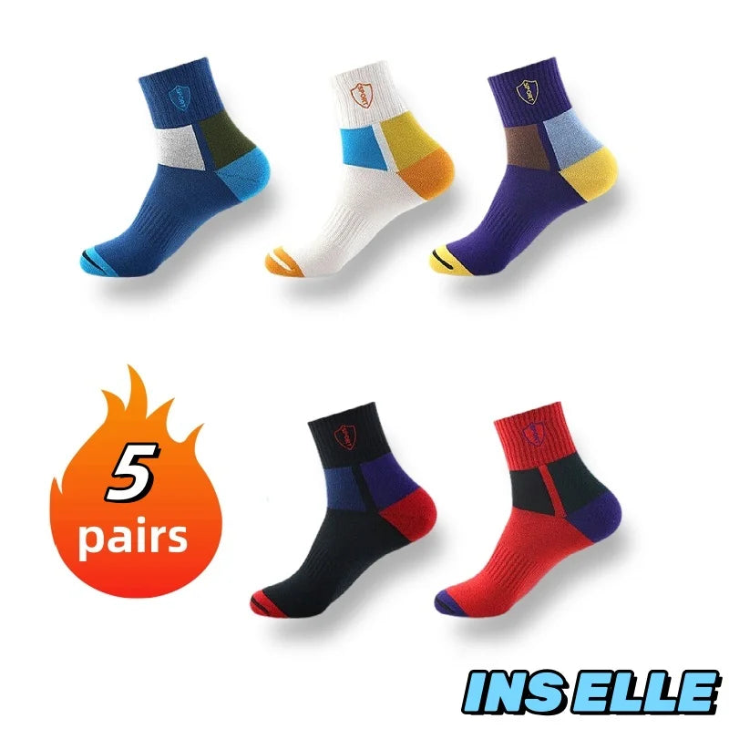 10/5/3pairs Breathable Sports Socks for Men