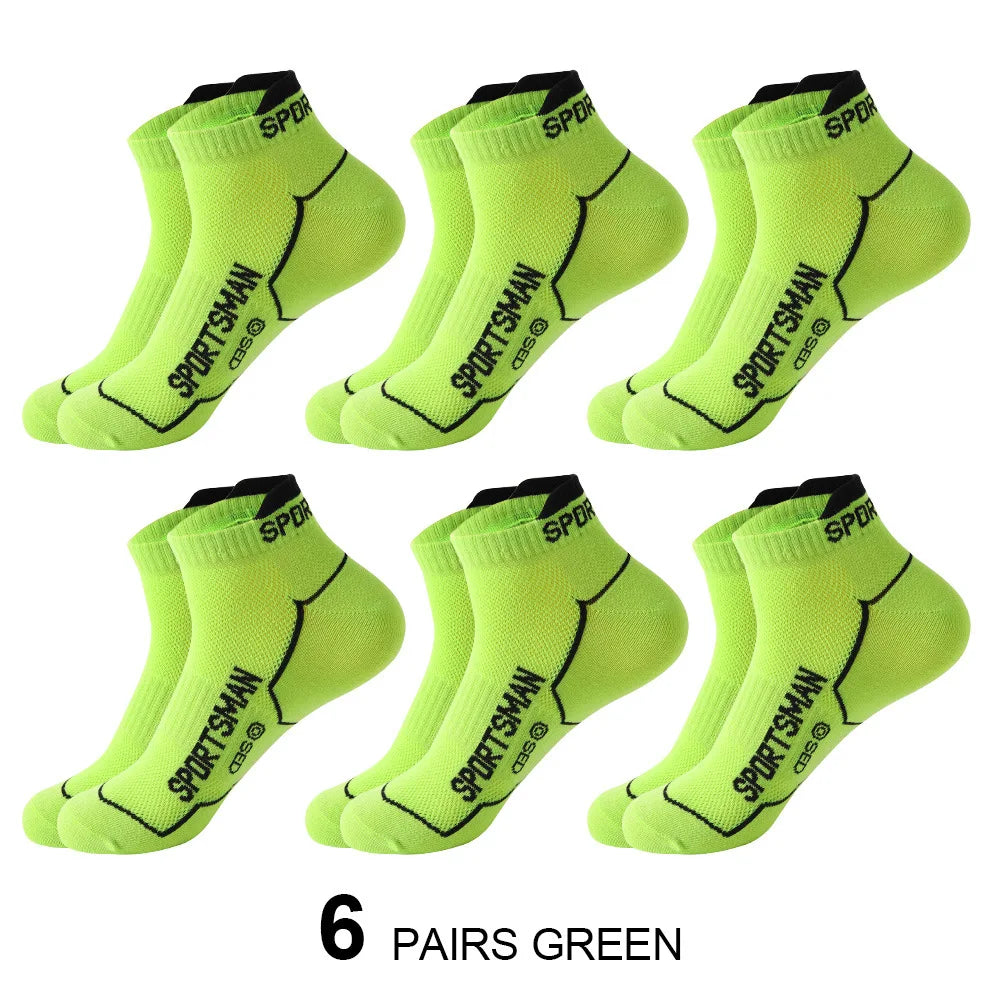 6 Pairs of Men's Short Odorous Sports Socks