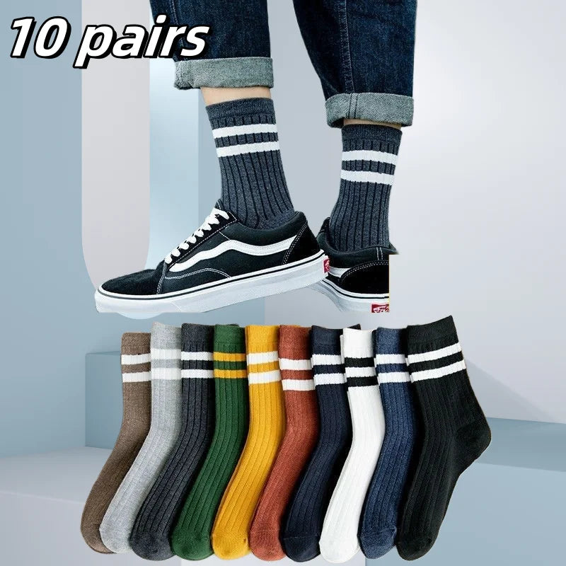 10/5/3pairs Breathable Sports Socks for Men
