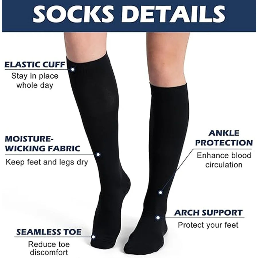 4 pairs compression socks for women
