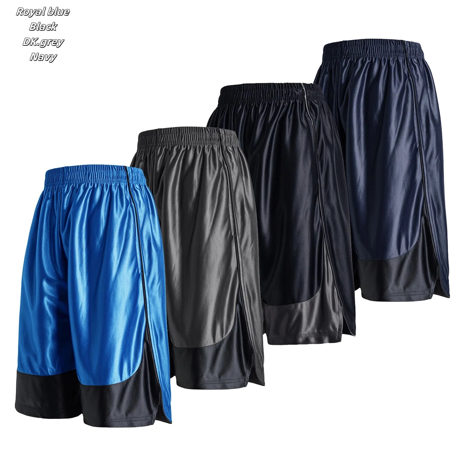 4-piece men's sports shorts; quick drying