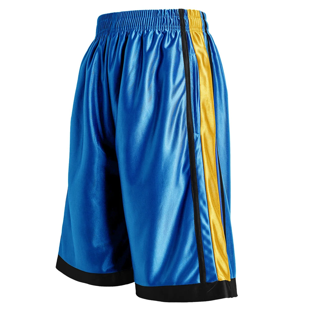 4-piece men's casual striped decorative basketball shorts