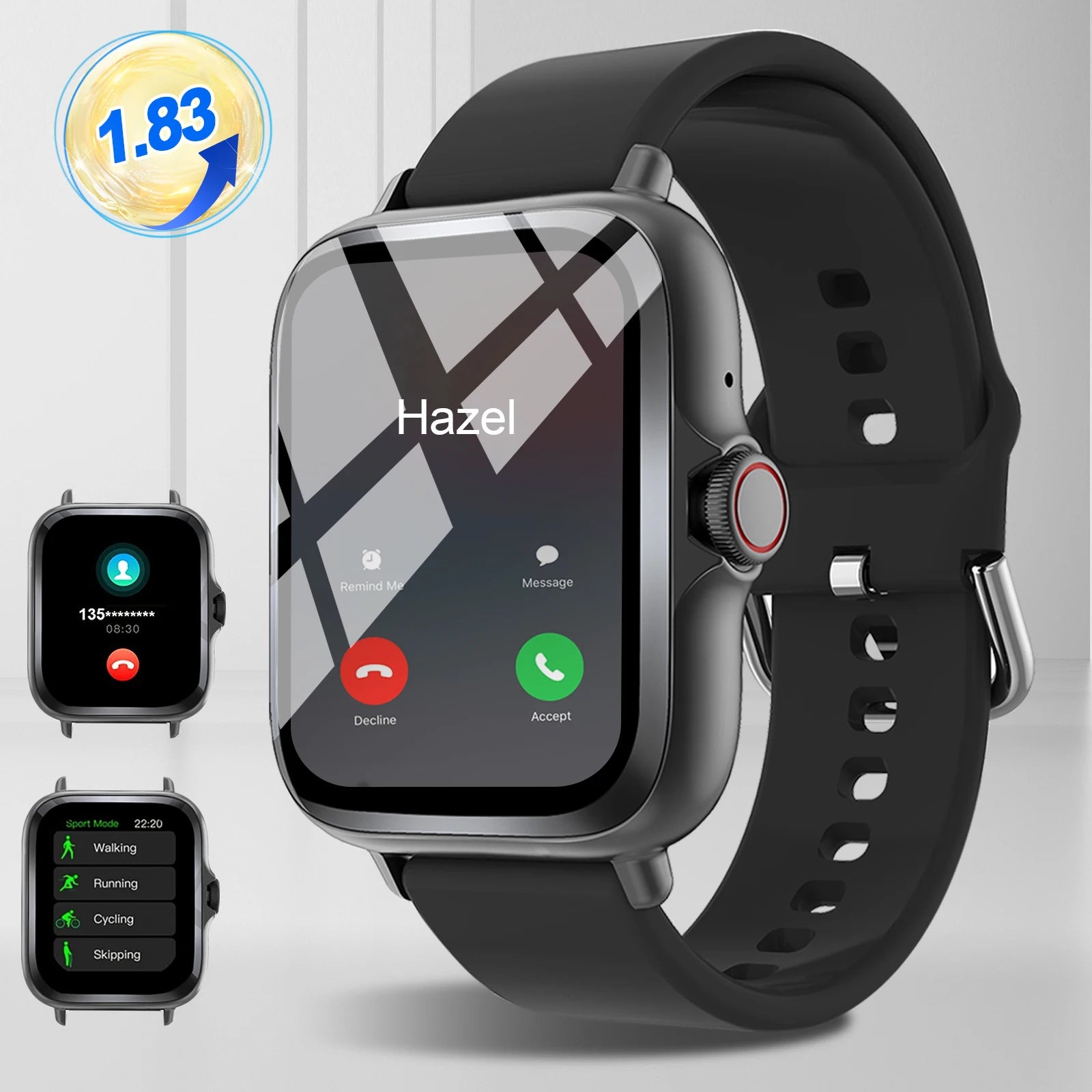 Smart watch, touch screen, compatible with iPhone/android
