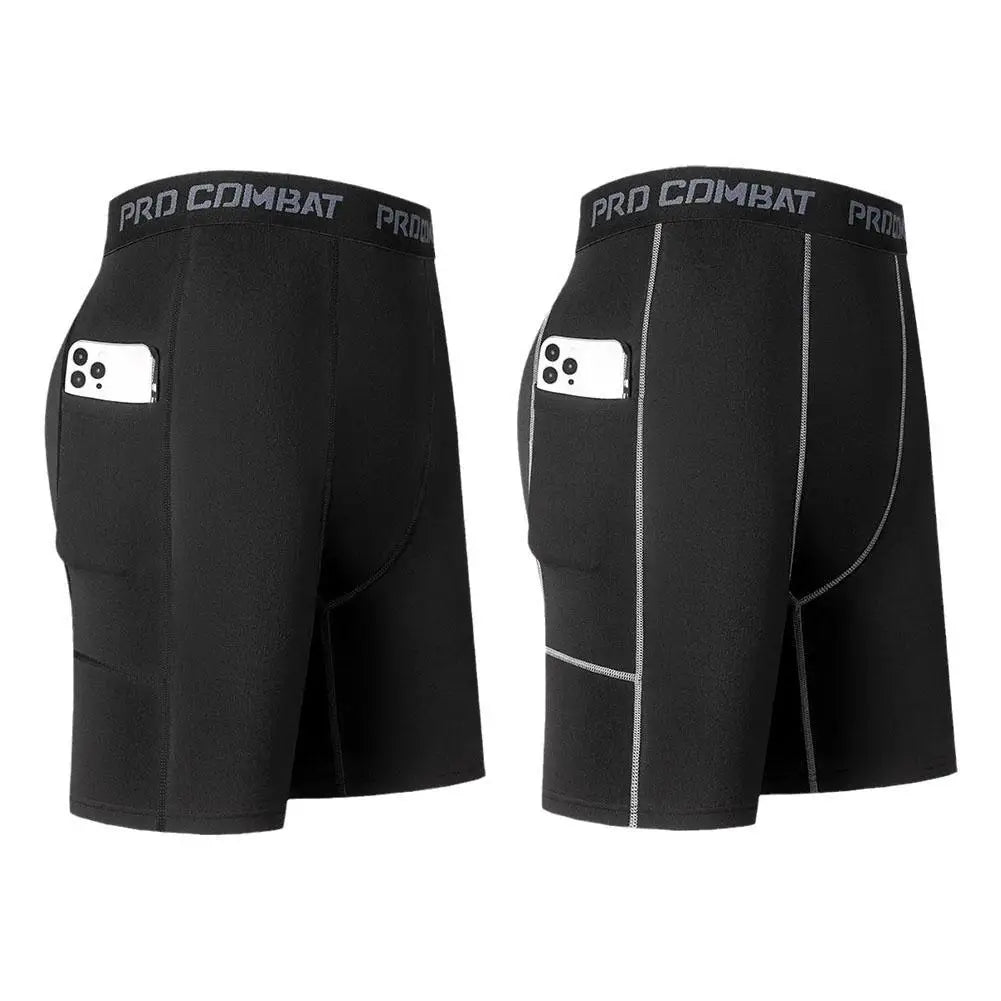 Men's Compression Short Pants With Pocket