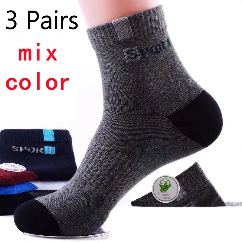 10/5/3pairs Breathable Sports Socks for Men