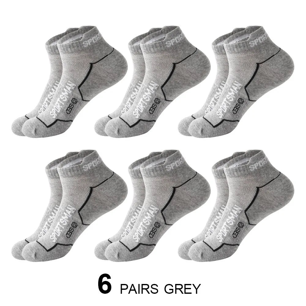6 Pairs of Men's Short Odorous Sports Socks