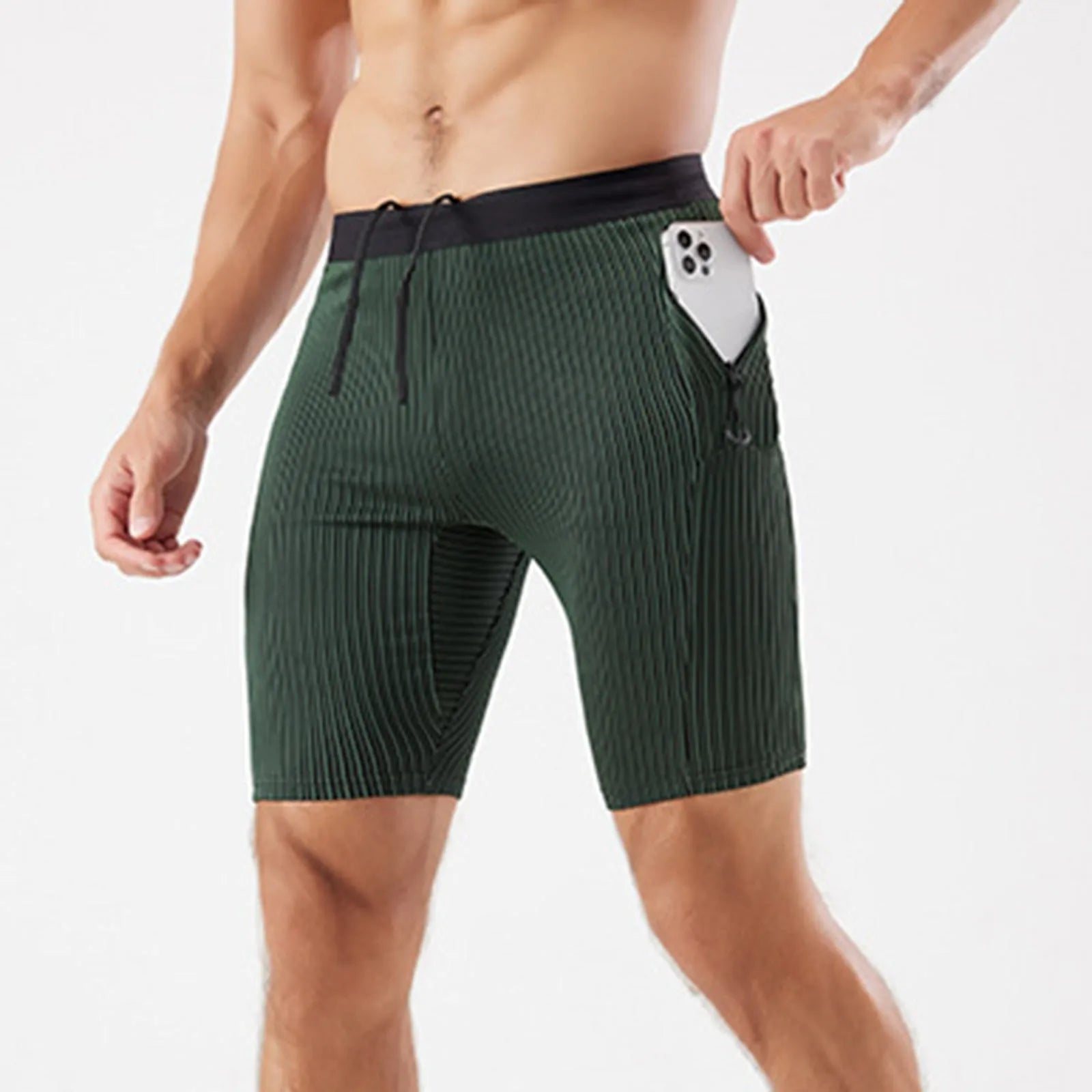 Mens Tight Stretch Basketball Compression Shorts