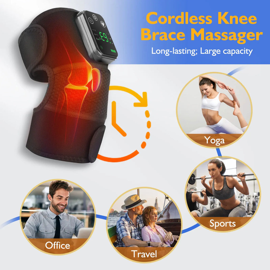 Rechargeable Knee Massager; 3 Gear Vibration