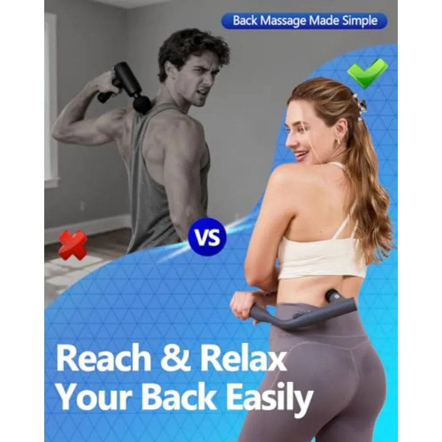 3-in-1 Detachable Massage Gun; Deep Tissue