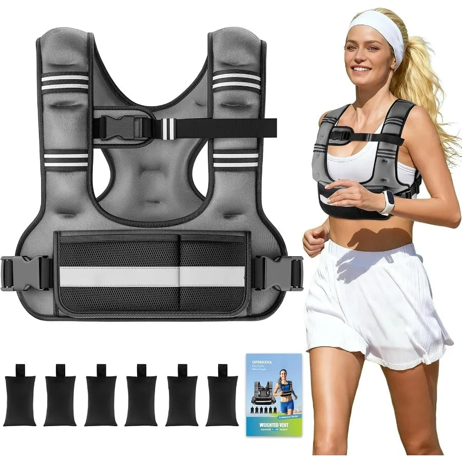 Adjustable Weighted Vest for Women, 6-12lb