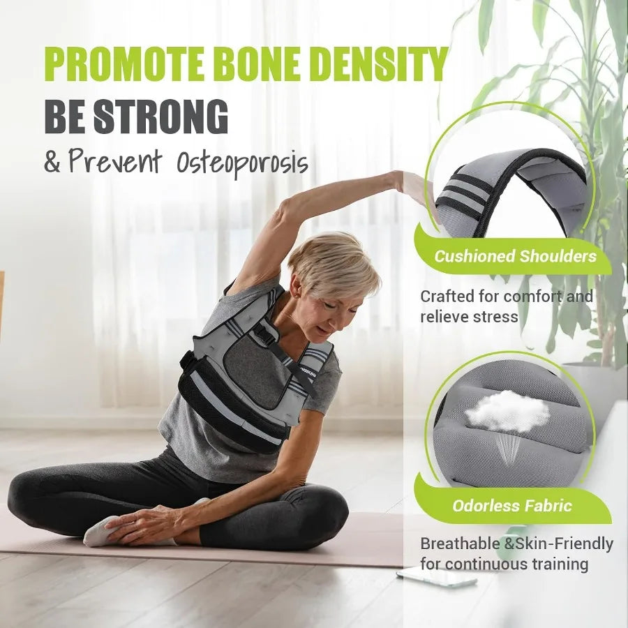 Adjustable Weighted Vest for Women, 6-12lb