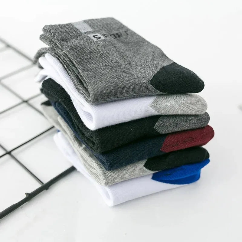 10/5/3pairs Breathable Sports Socks for Men