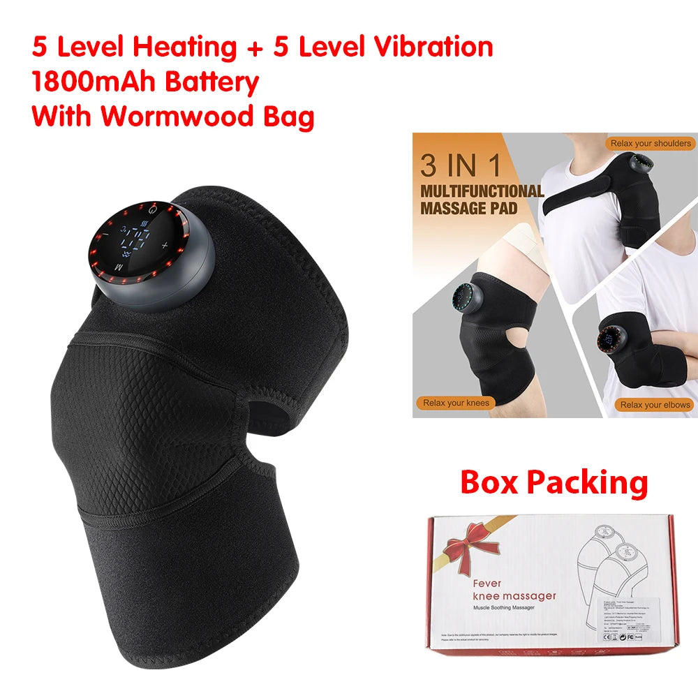 Rechargeable Knee Massager; 3 Gear Vibration
