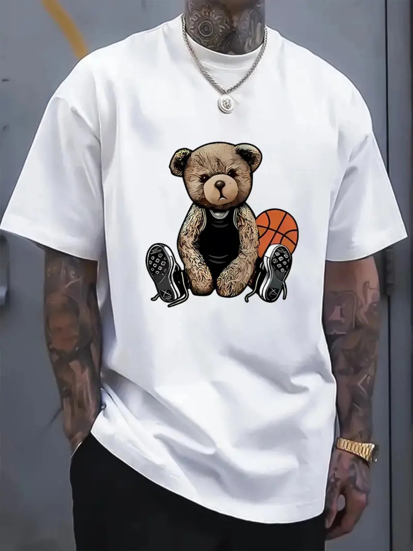 men's T-shirt, summer casual short-sleeved T-shirt