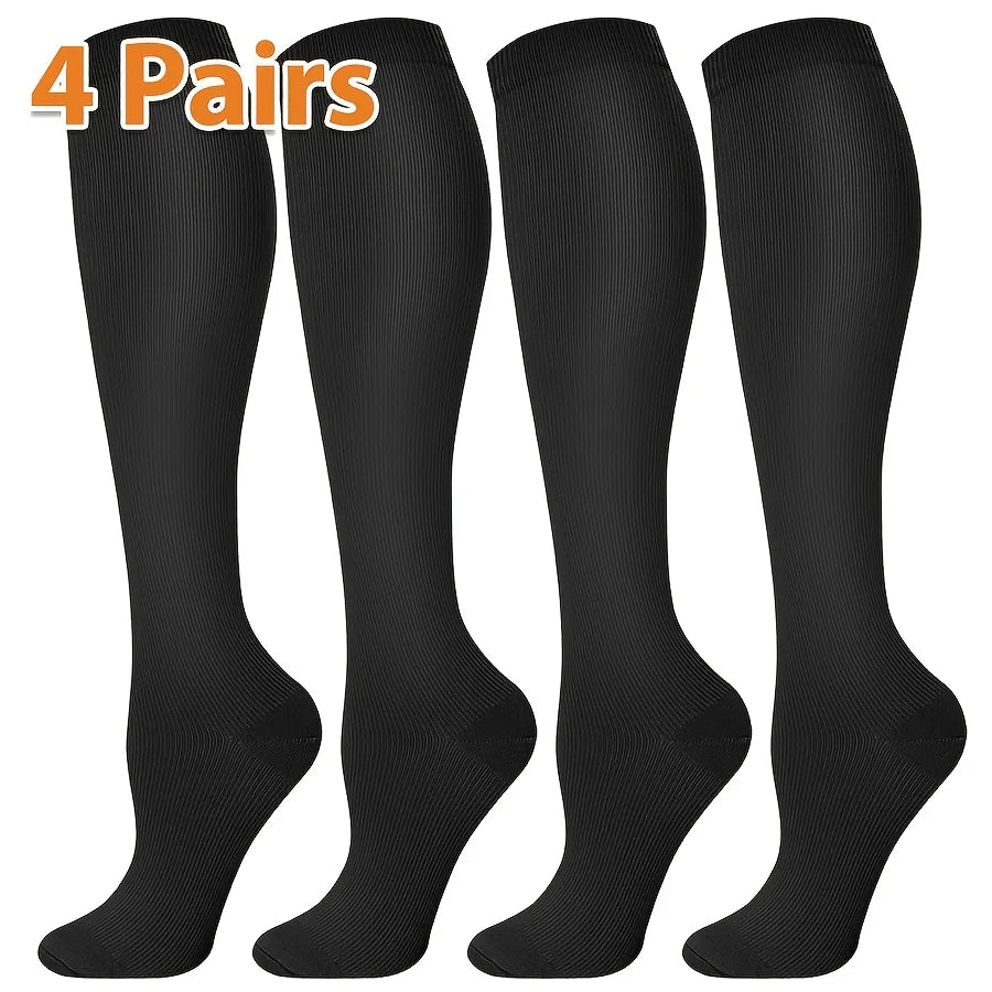 4 pairs compression socks for women