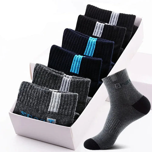 10/5/3pairs Breathable Sports Socks for Men