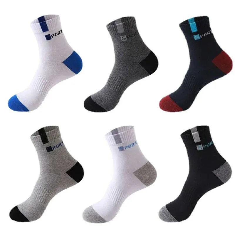 10/5/3pairs Breathable Sports Socks for Men