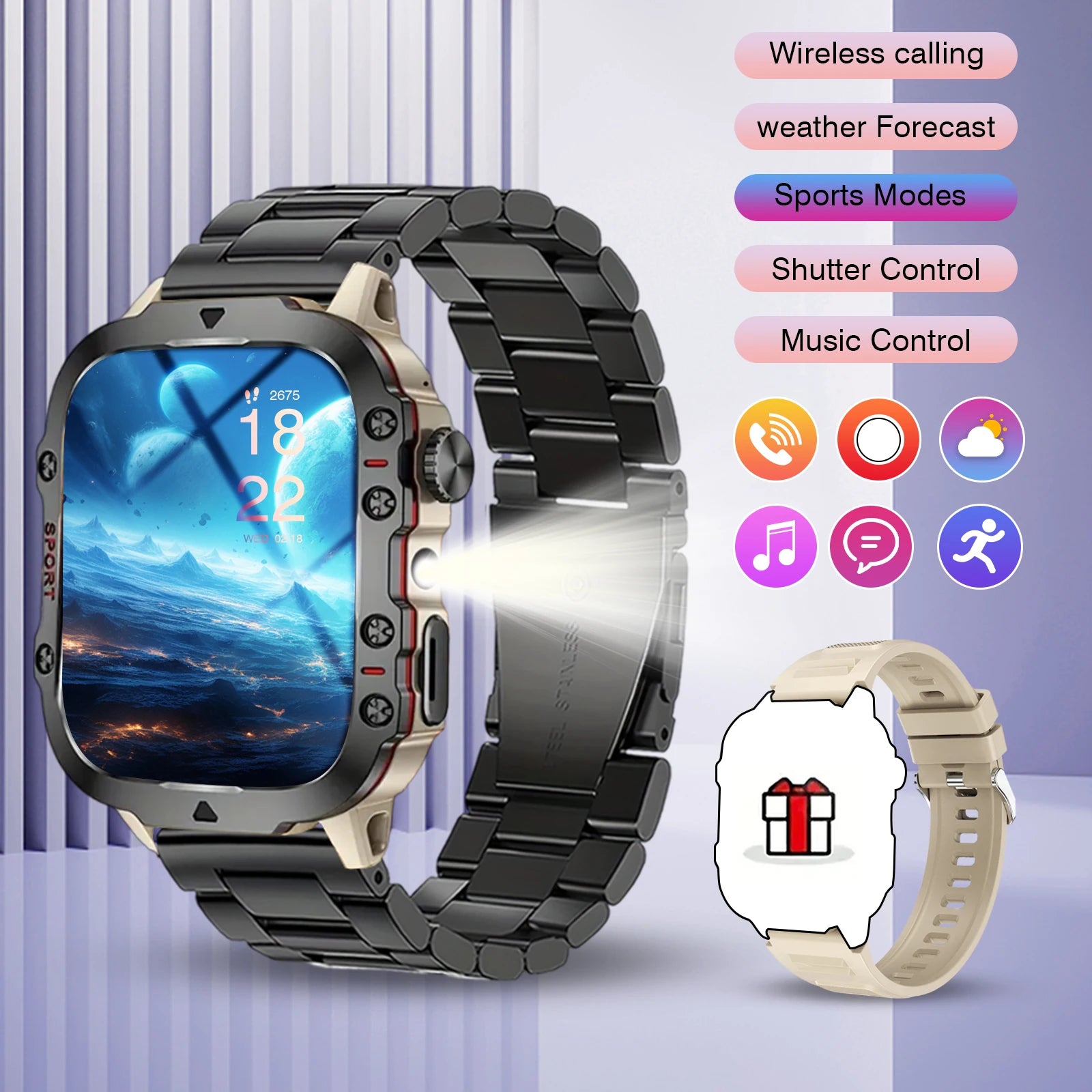 Smart watch, Bluetooth call, iPhone/Android phone