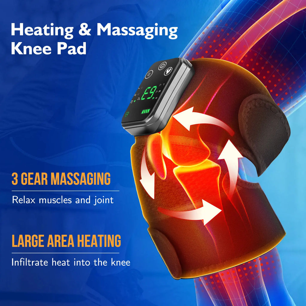 Rechargeable Knee Massager; 3 Gear Vibration