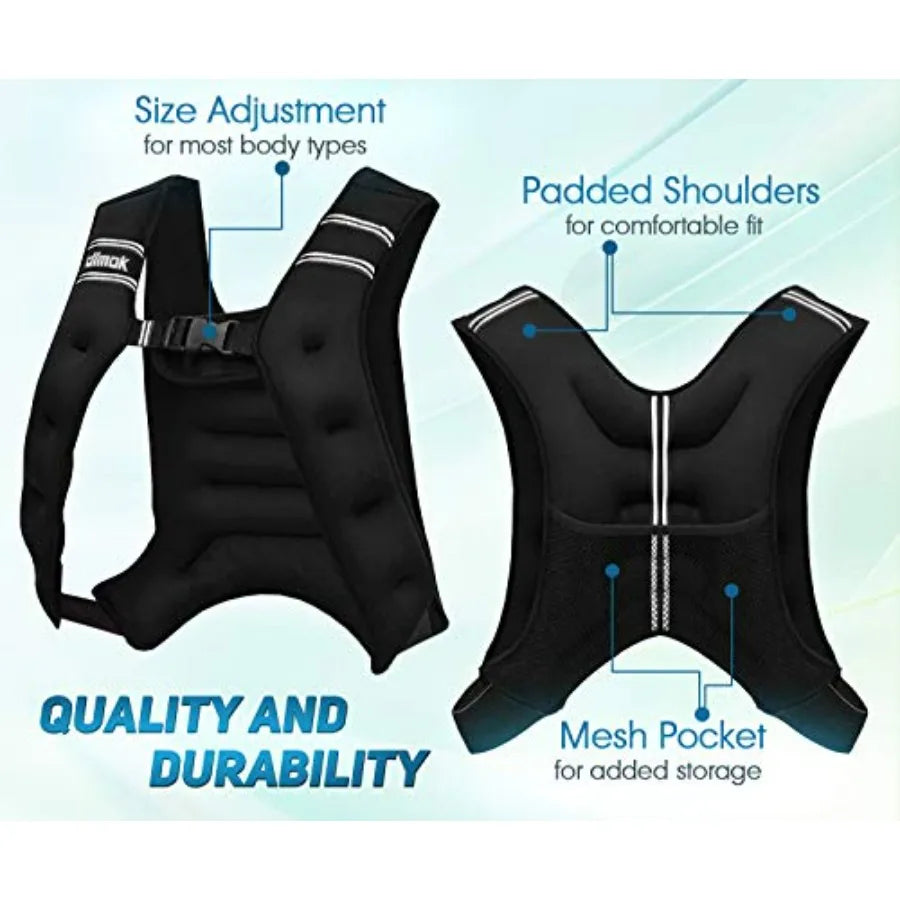Weighted Vest For Cardio Strength Training, 12lbs