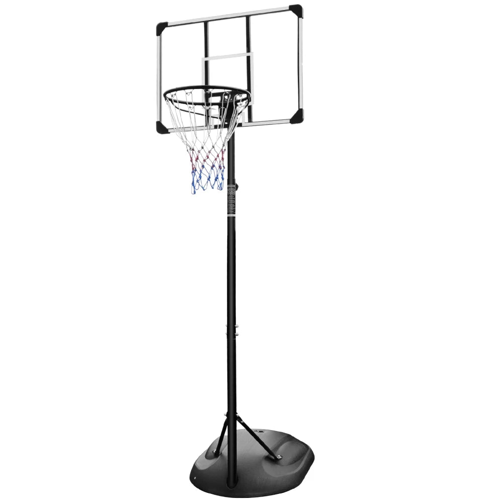 Portable Basketball Hoop System; Height Adjustable 7.5ft - 9.5ft